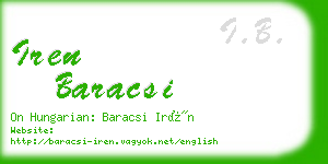 iren baracsi business card